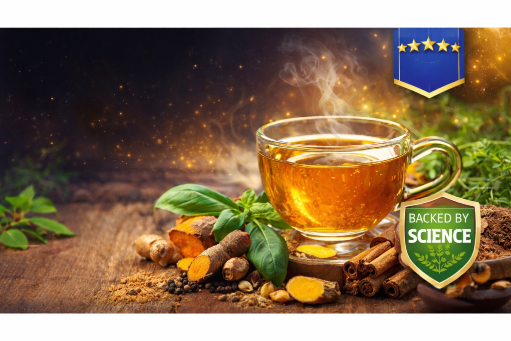 "आयुर्वेदिक चाय के सात जादुई फायदे – इम्युनिटी बढ़ाने वाली प्राकृतिक हर्बल चाय"