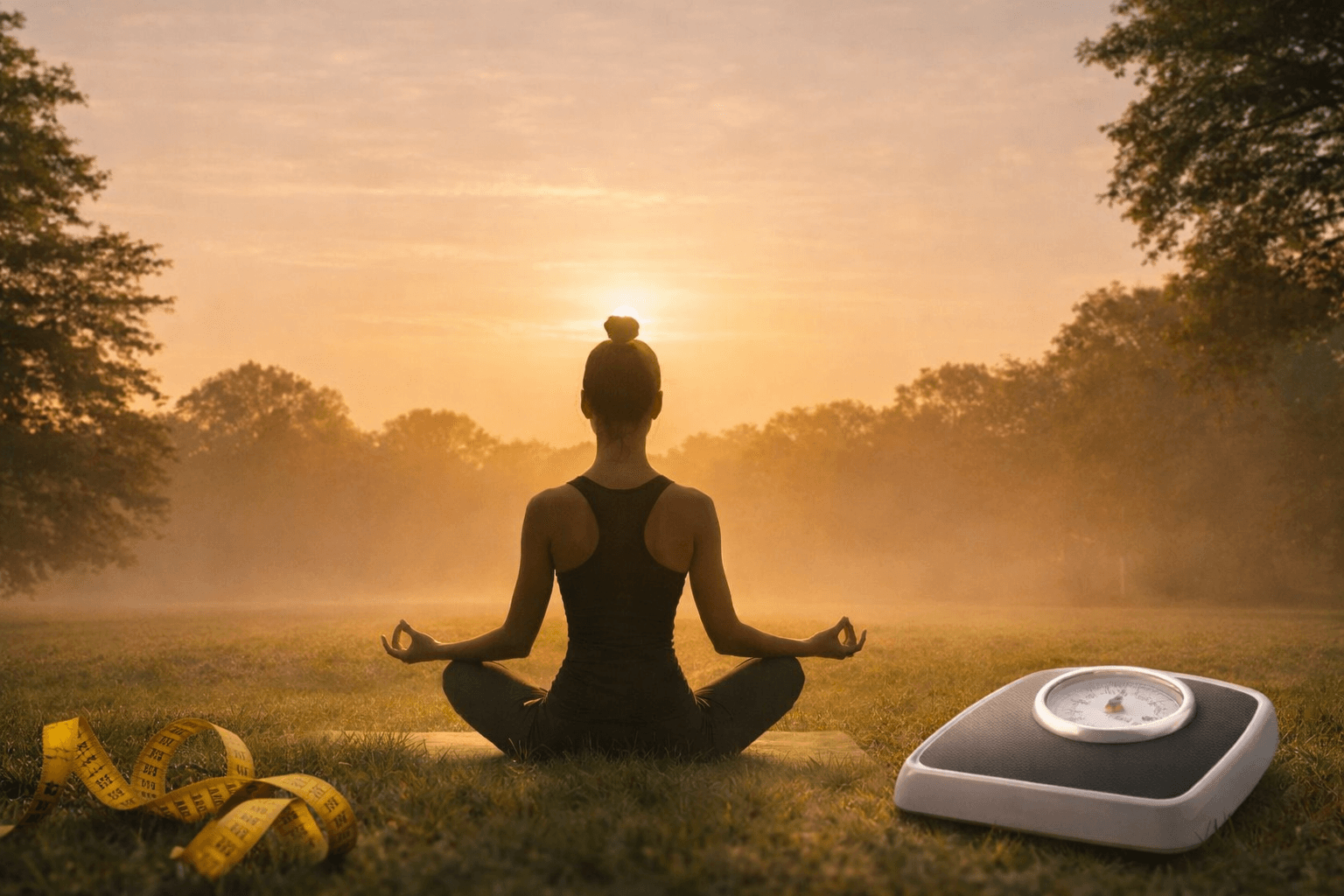 सुबह योगा करने के फायदे – वजन घटाने, पेट की चर्बी कम करने और मानसिक शांति के लिए सुबह योग करती महिला