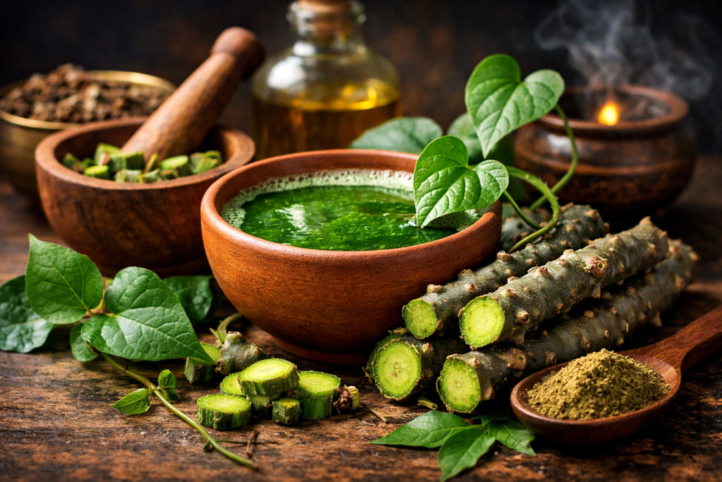 "गिलोय के फायदे और उपयोग – इम्युनिटी बढ़ाने वाली आयुर्वेदिक औषधि गिलोय (Giloy Benefits in Hindi)"