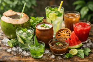 कोल्ड ड्रिंक के 10 हेल्दी विकल्प जैसे नारियल पानी, नींबू पानी, छाछ, आम पन्ना और प्राकृतिक ठंडे पेय