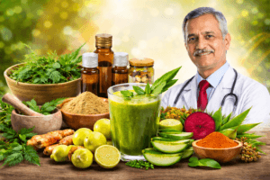 खून साफ करने के आयुर्वेदिक उपाय जैसे नीम, गिलोय, त्रिफला और प्राकृतिक डिटॉक्स ड्रिंक