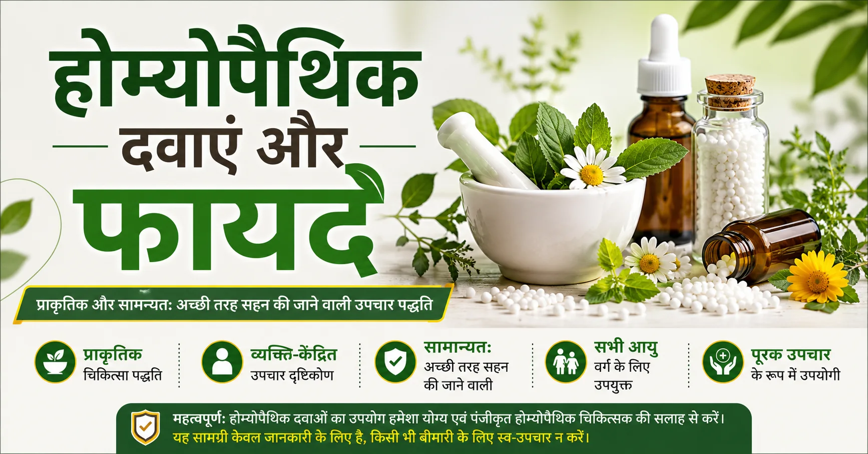होम्योपैथिक दवाएं और फायदे – प्राकृतिक स्रोतों से बनी होम्योपैथिक दवाओं के प्रकार, उपयोग, लाभ और सुरक्षित इस्तेमाल की जानकारी