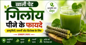 खाली पेट गिलोय पीने के फायदे, गिलोय जूस, इम्युनिटी बढ़ाने वाली आयुर्वेदिक औषधि