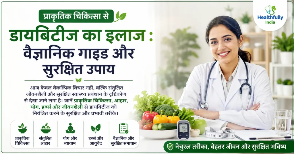 प्राकृतिक चिकित्सा से डायबिटीज का इलाज – मधुमेह नियंत्रण के लिए प्राकृतिक उपाय, संतुलित आहार, योग और स्वस्थ जीवनशैली